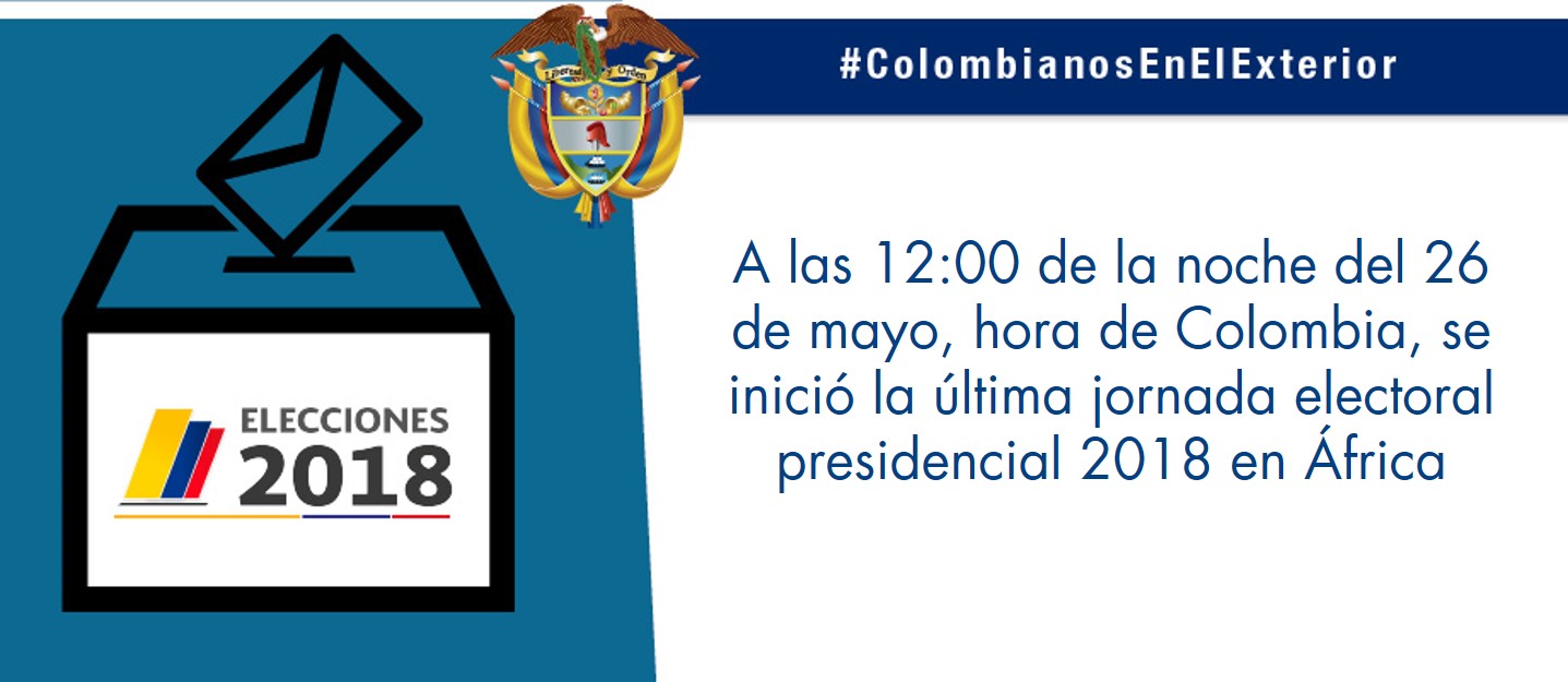 A las 12:00 de la noche del 26 de mayo, hora de Colombia, se inició la última jornada electoral presidencial 2018 en África