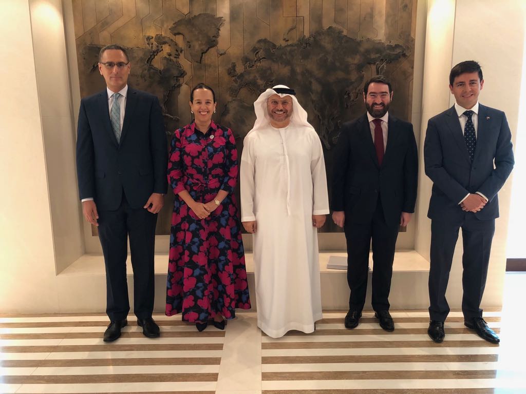 Embajador de Colombia coordinó reunión de jefes de Misión de la Alianza del Pacífico en Emiratos Árabes Unidos con el Secretario de Estado de Relaciones Exteriores del país