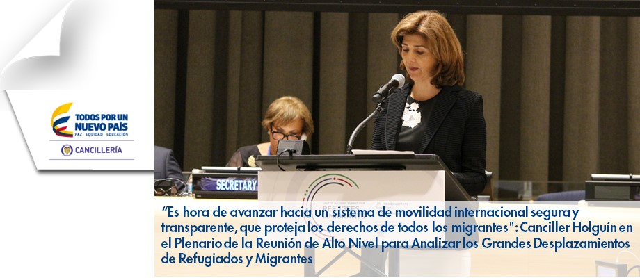 “Es hora de avanzar hacia un sistema de movilidad internacional segura y transparente, que proteja los derechos de todos los migrantes"