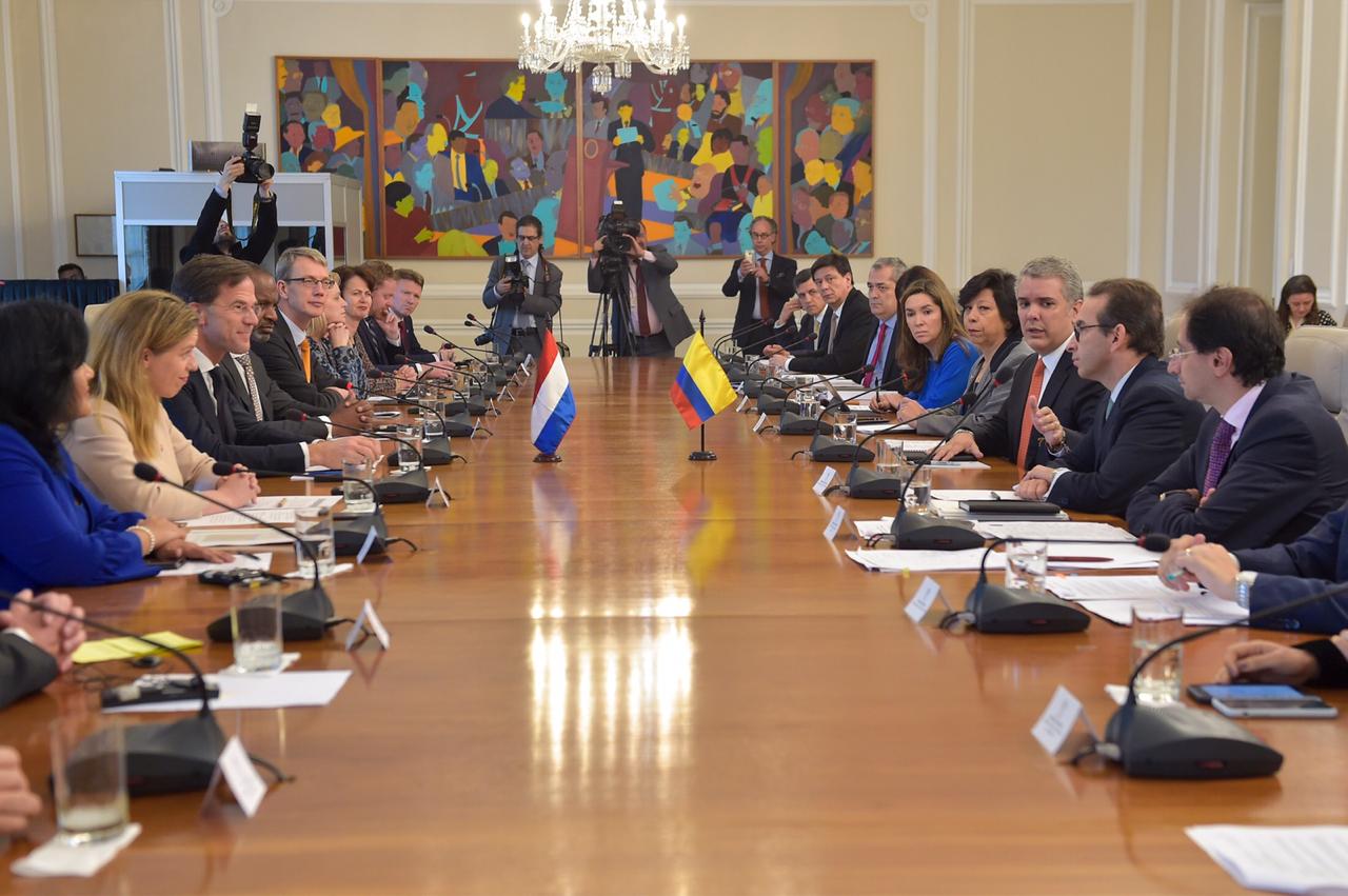 Presidente Iván Duque y Primer Ministro de Países Bajos, Mark Rutte, buscan fomentar las relaciones económicas bilaterales