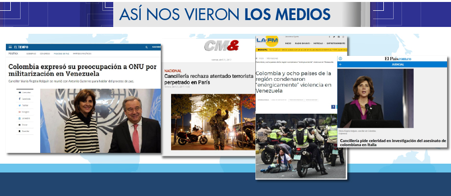 Así nos vieron los medios del 15 al 21 de abril de 2017