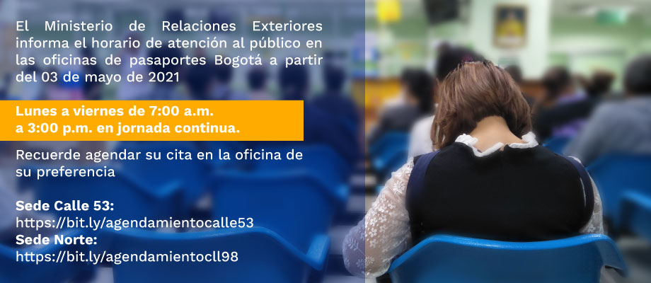 El Ministerio de Relaciones Exteriores informa los horarios de atención al público en las oficinas de pasaportes a partir del lunes 3 de mayo