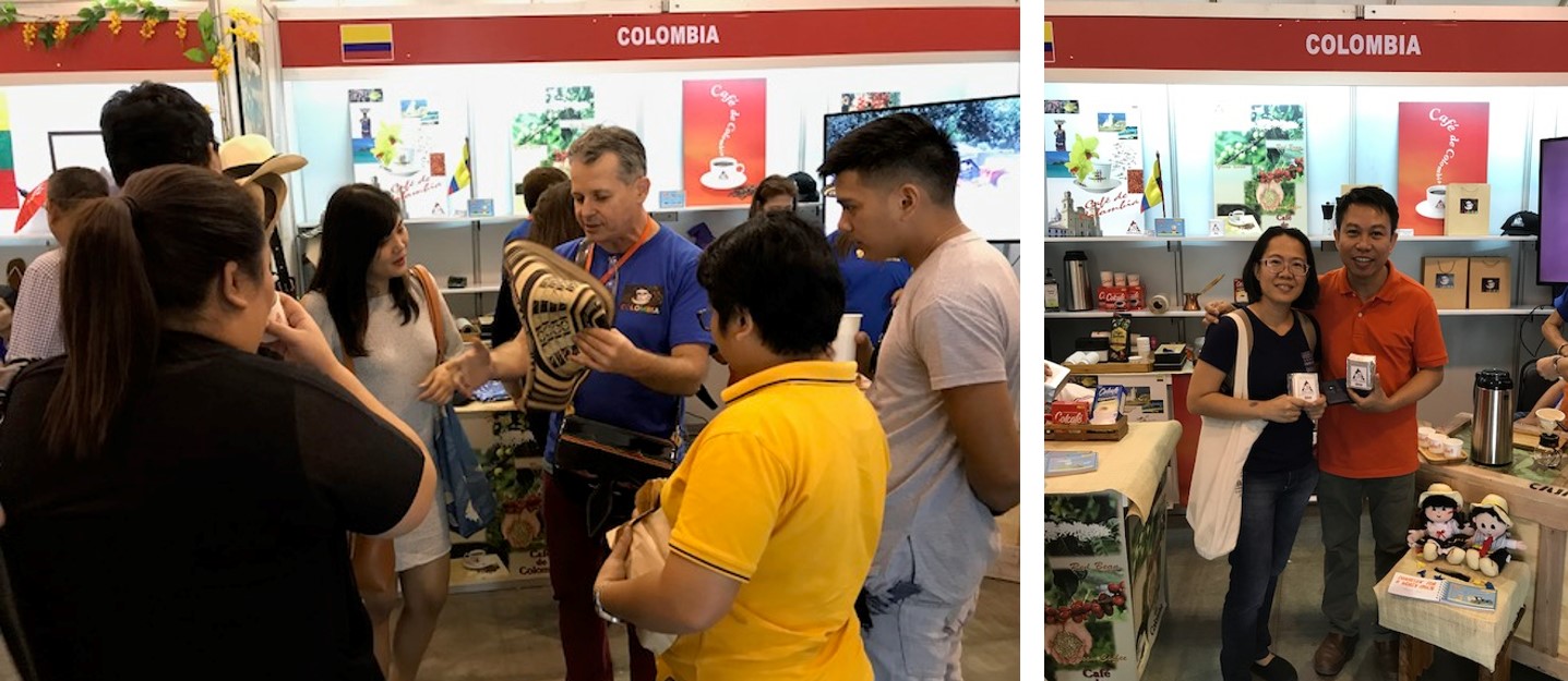 Embajada en Filipinas promocionó el café colombiano durante el Bazar Internacional en Manila