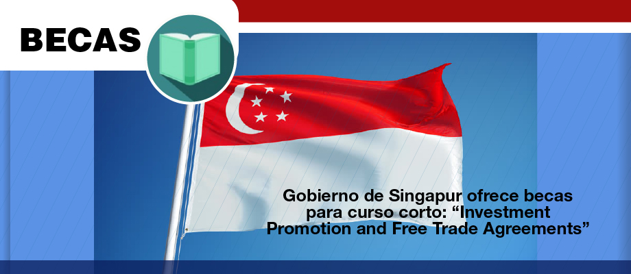 El Gobierno de Singapur ofrece becas para curso sobre “Investment Promotion and Free Trade Agreements”