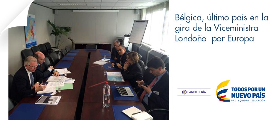 Bélgica, último país en la gira de la Viceministra Londoño  por Europa