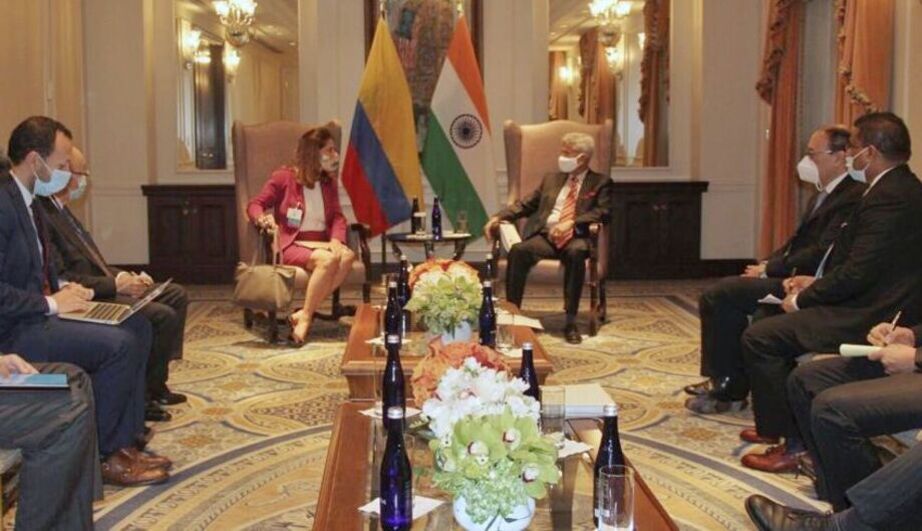 Transferencia biotecnológica en vacunas y Política de Paz con Legalidad: los principales temas abordados en la reunión de cancilleres de Colombia e India