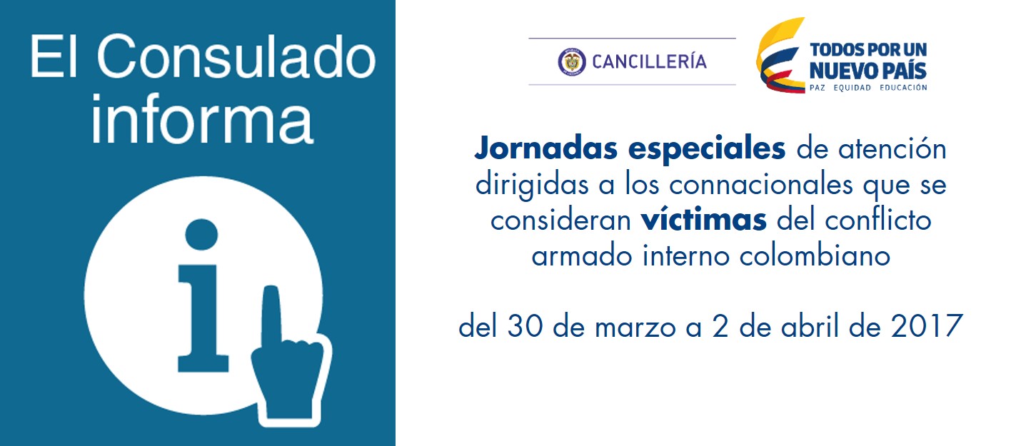 Cancillería de Colombia y la Unidad para la Atención y Reparación integral a las Víctimas realizarán jornadas especiales de atención en Buenos Aires