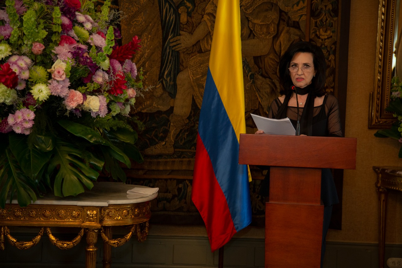 El despacho de la Canciller de Colombia estará siempre abierto para ustedes: Ministra Claudia Blum durante saludo al Cuerpo Diplomático