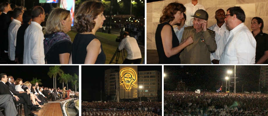 Resumen de la participación de la Canciller María Ángela Holguín en el homenaje a Filde Castro, expresidente de Cuba 