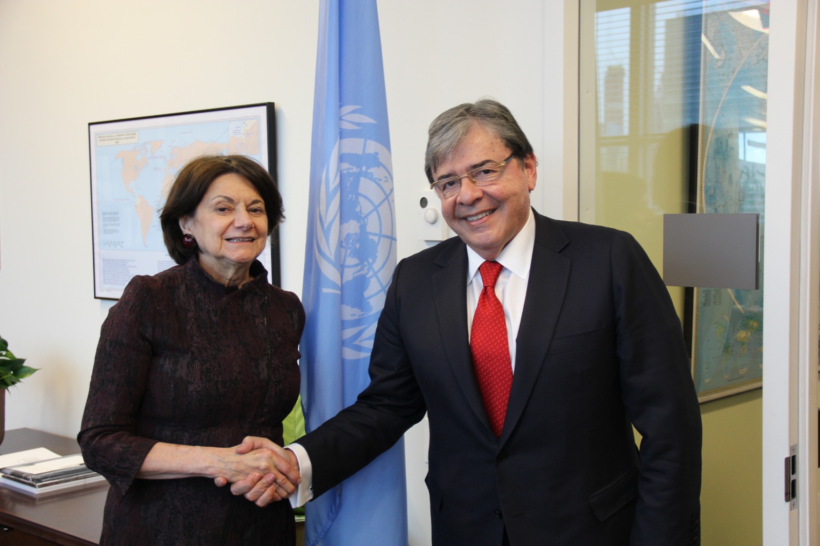 Canciller Carlos Holmes Trujillo se reunió con la Secretaria General Adjunta para Asuntos Políticos de Naciones Unidas