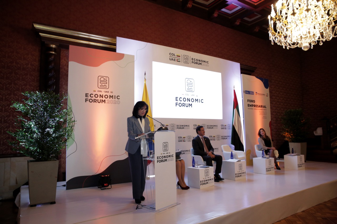 Canciller Claudia Blum instaló el Foro Económico Colombia - Emiratos Árabes Unidos