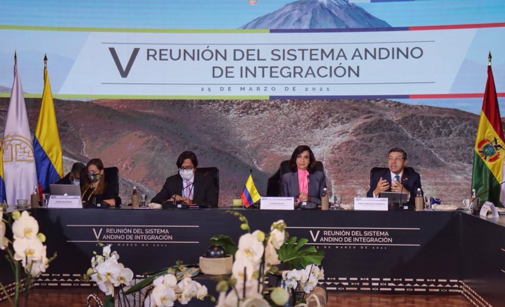 Canciller Claudia Blum preside la V Reunión de Representantes de los Órganosdel Sistema Andino de Integración