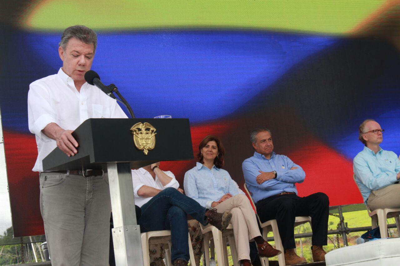 Palabras del Presidente Juan Manuel Santos en el acto final de dejación de armas de las Farc