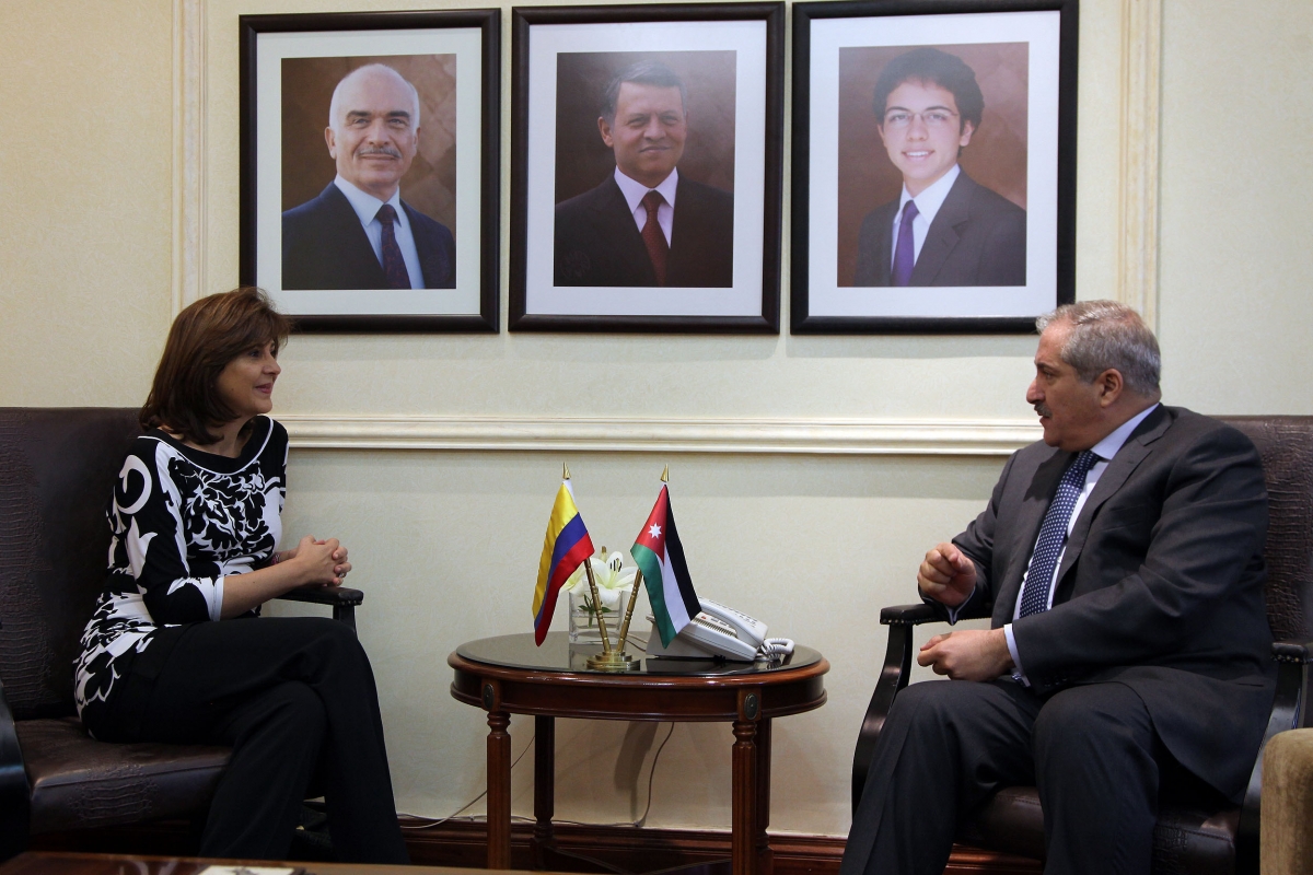 Cancilleres de Colombia y Jordania sostuvieron encuentro bilateral