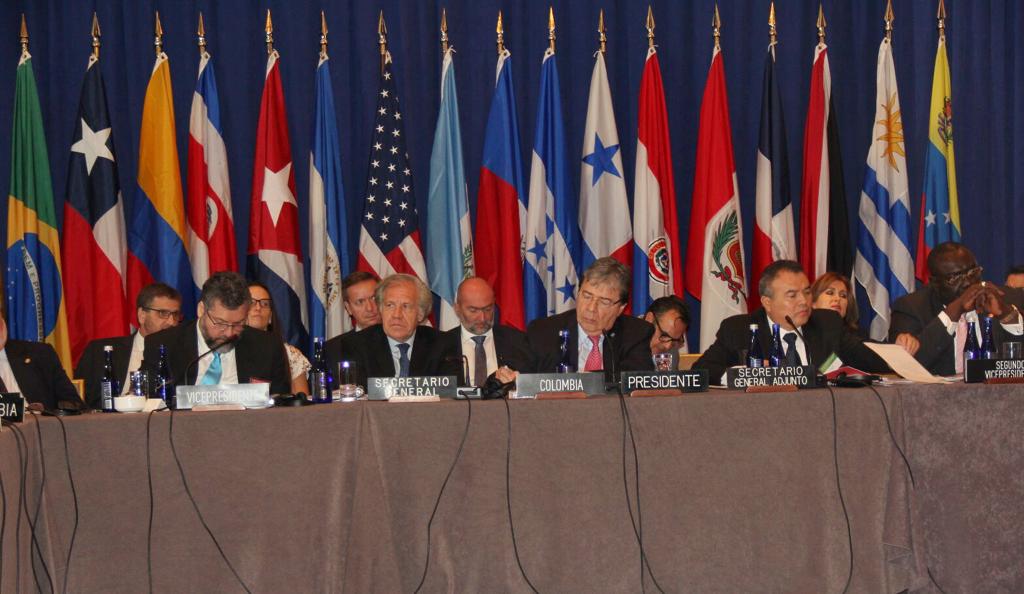 Como presidente del Órgano de Consulta de Ministros de Relaciones Exteriores del TIAR, Canciller Holmes Trujillo hizo llamado a tomar medidas por la democracia en la región