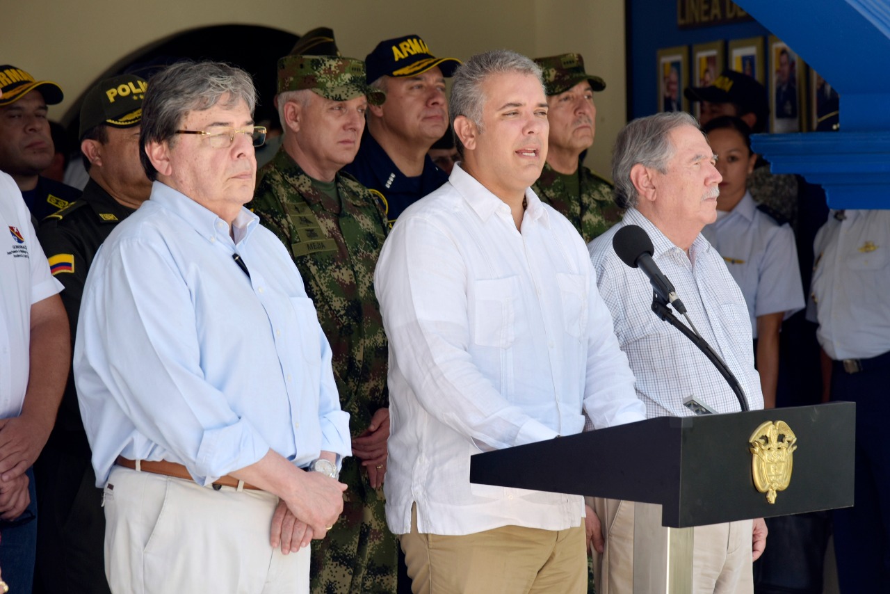 Canciller Carlos Holmes Trujillo adelantó agenda de trabajo en San Andrés junto con el Presidente Iván Duque