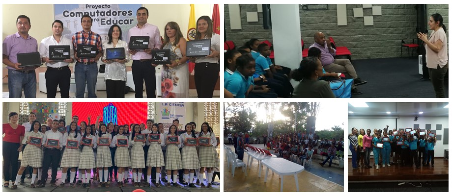 La Cancillería, en alianza con el programa Computadores para Educar, entregó 716 tabletas a 20 instituciones educativas 