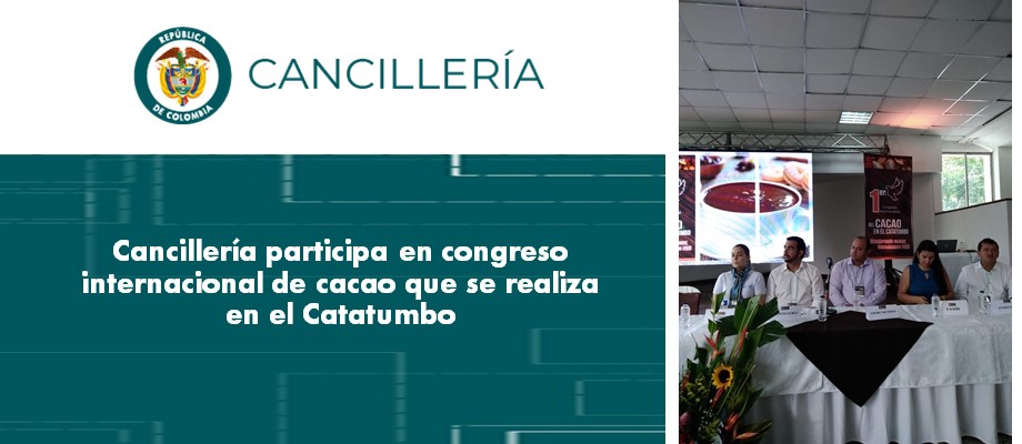 Cancillería participa en congreso internacional de cacao 
