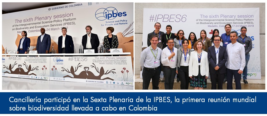 Cancillería participó en la Sexta Plenaria de la Ipbes, la primera reunión mundial sobre biodiversidad llevada a cabo en el país