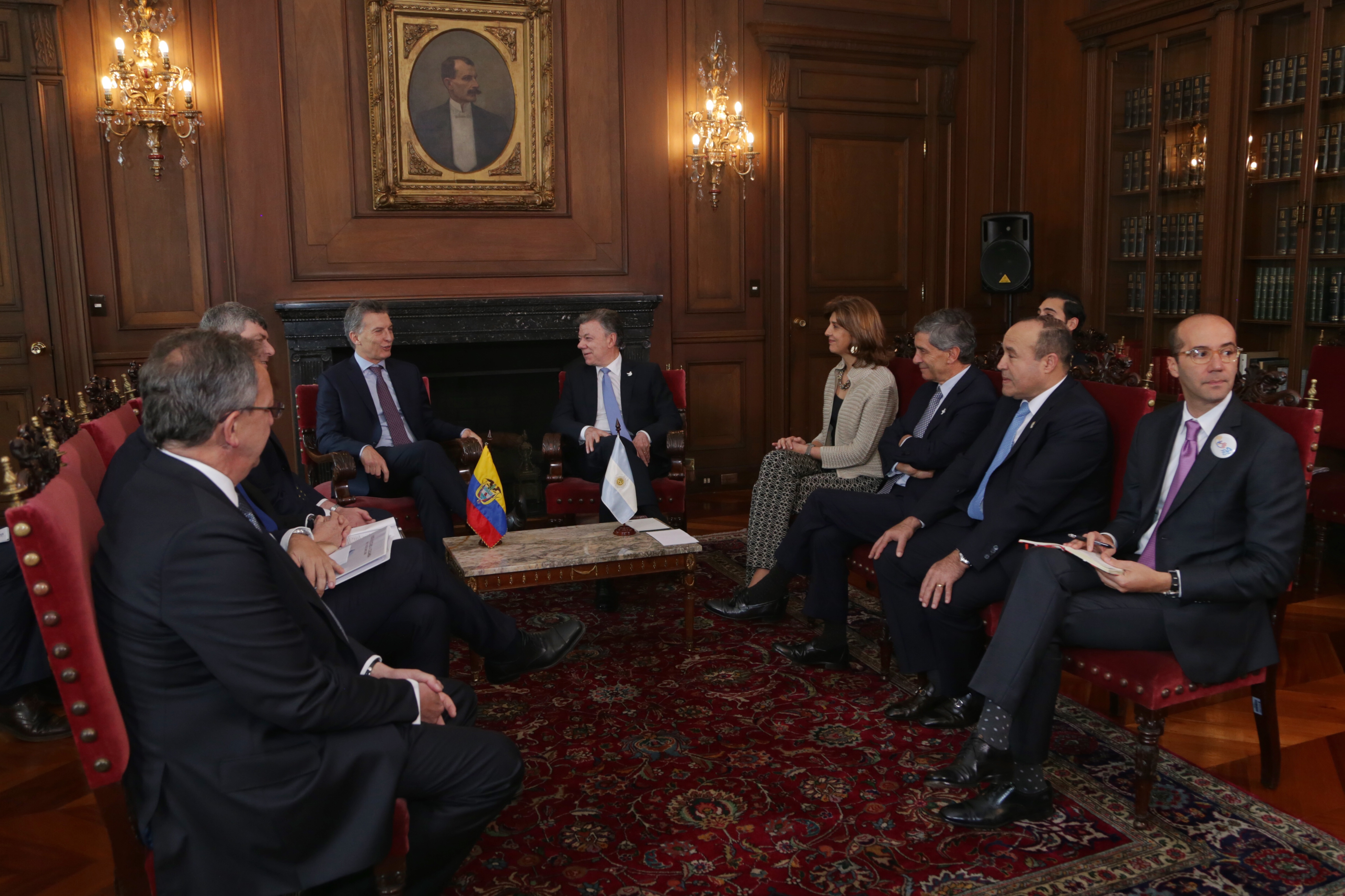 Canciller María Ángela Holguín participó en reunión bilateral que sostuvieron los Presidentes de Colombia y Argentina 