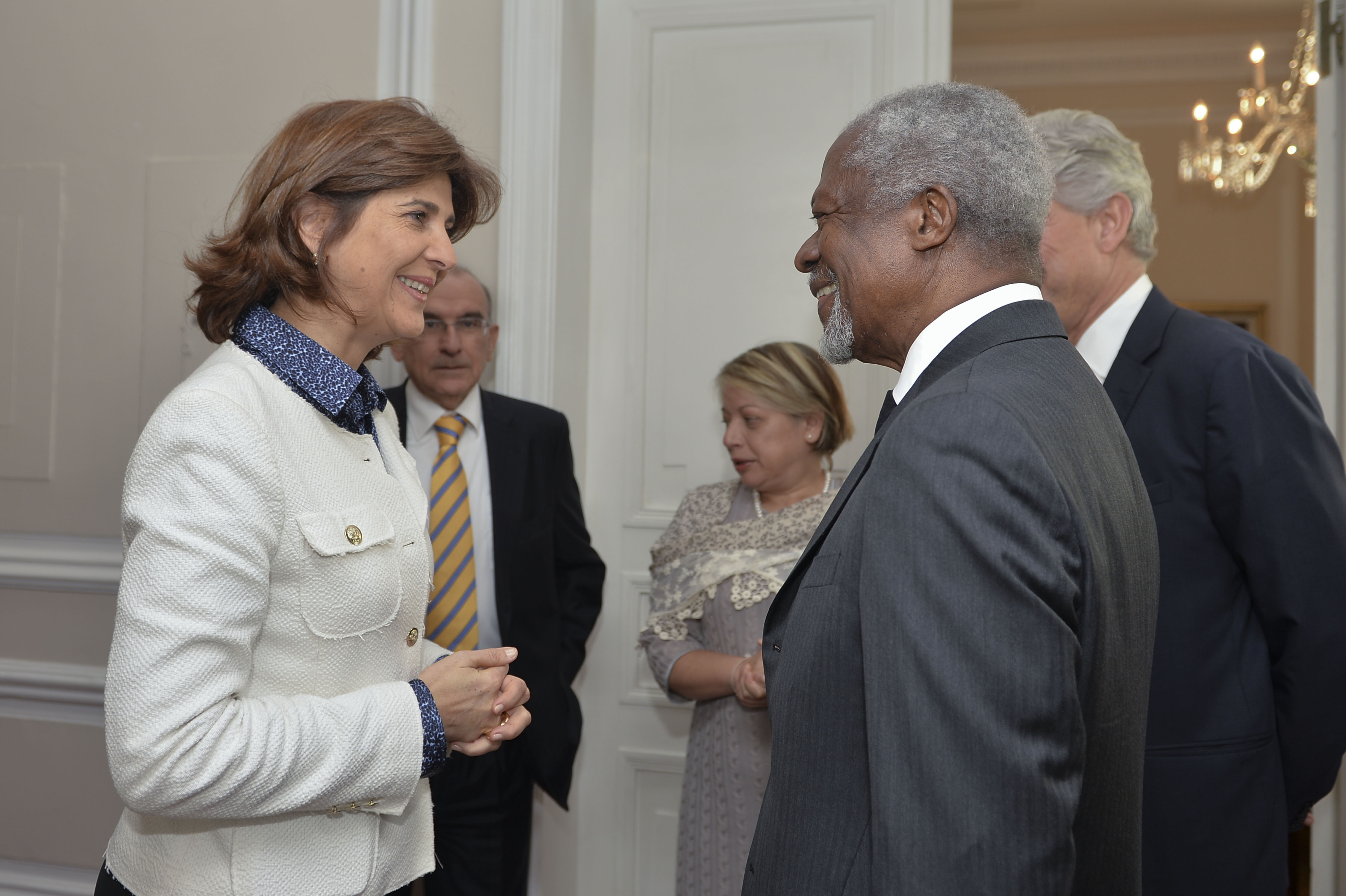 Reunión Presidente Juan Manuel Santos con exsecretario general de la ONU, Kofi Annan