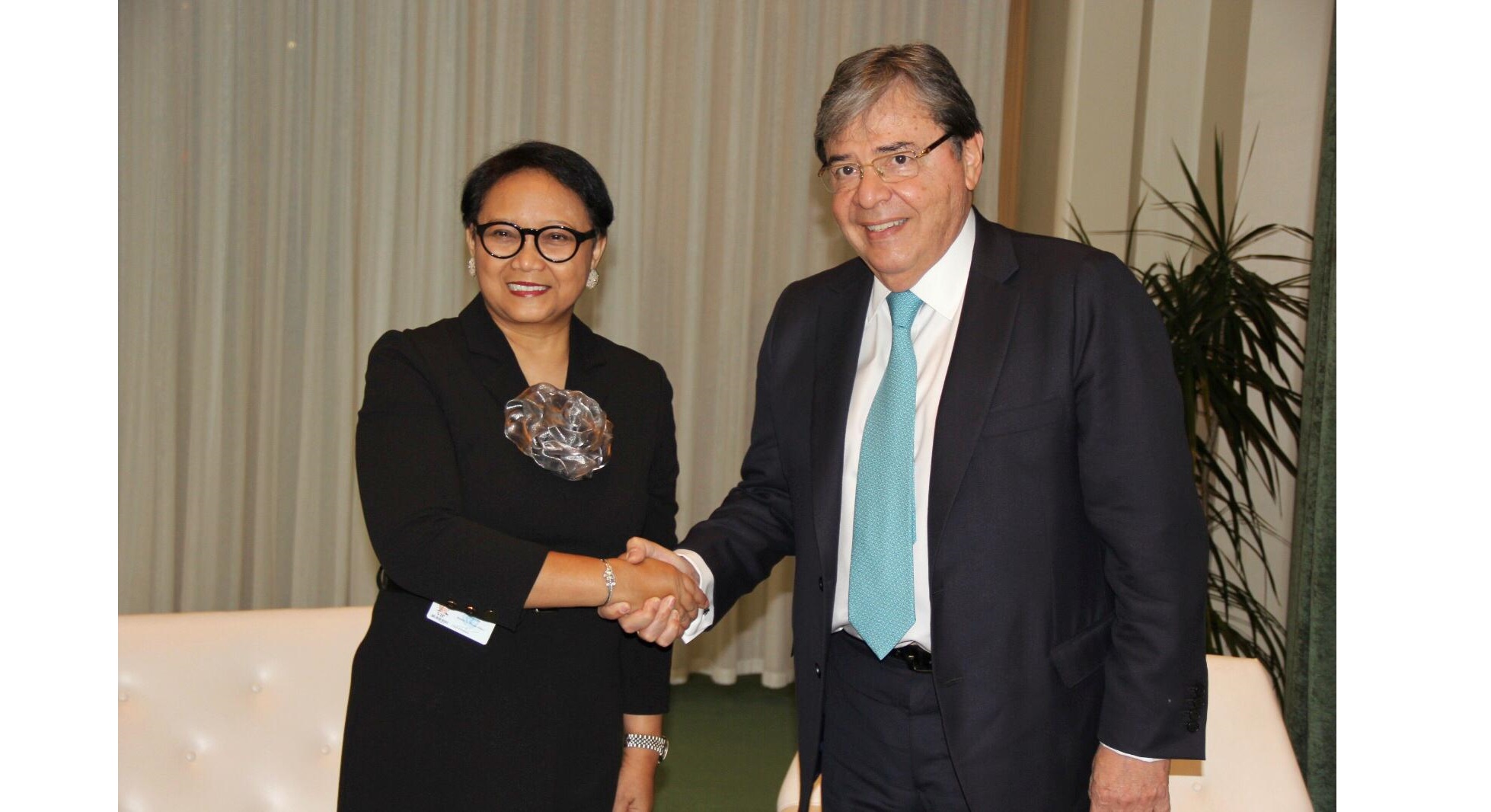 En Nueva York, Canciller de Colombia y la Ministra de Relaciones Exteriores de Indonesia abordaron temas de la agenda bilateral