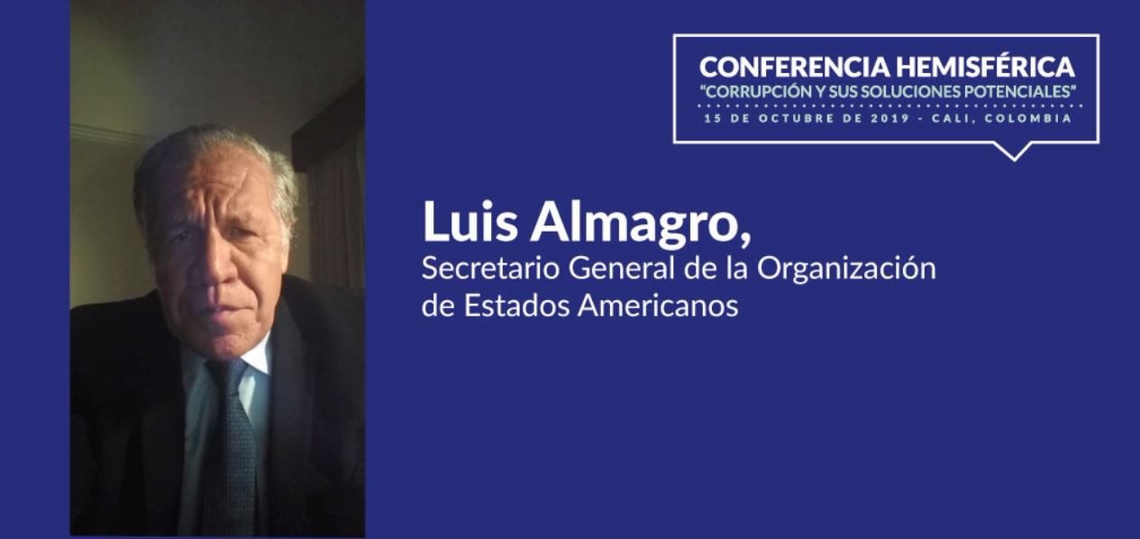 Solo a través del fortalecimiento de la cooperación internacional podemos hacer frente a la corrupción: Secretario General de la OEA