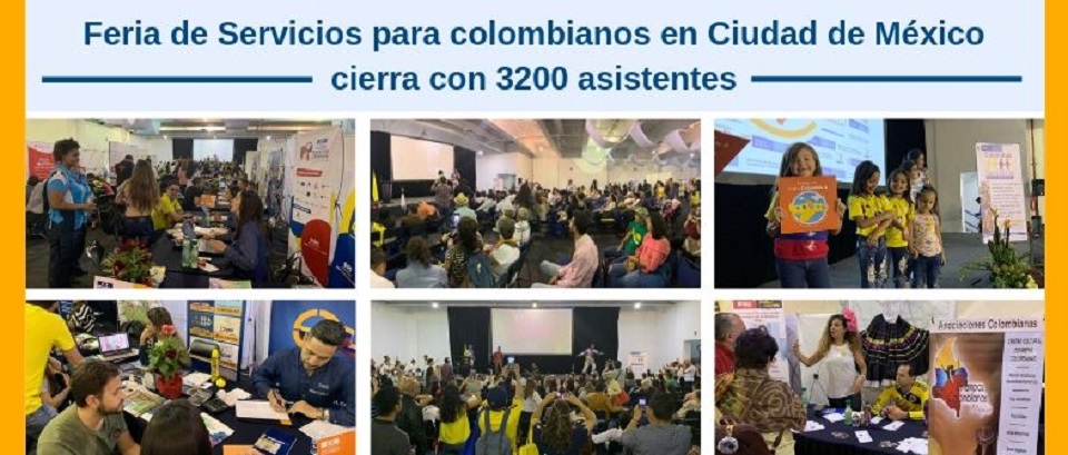 Feria de Servicios para colombianos en Ciudad de México cierra con 3200 asistentes