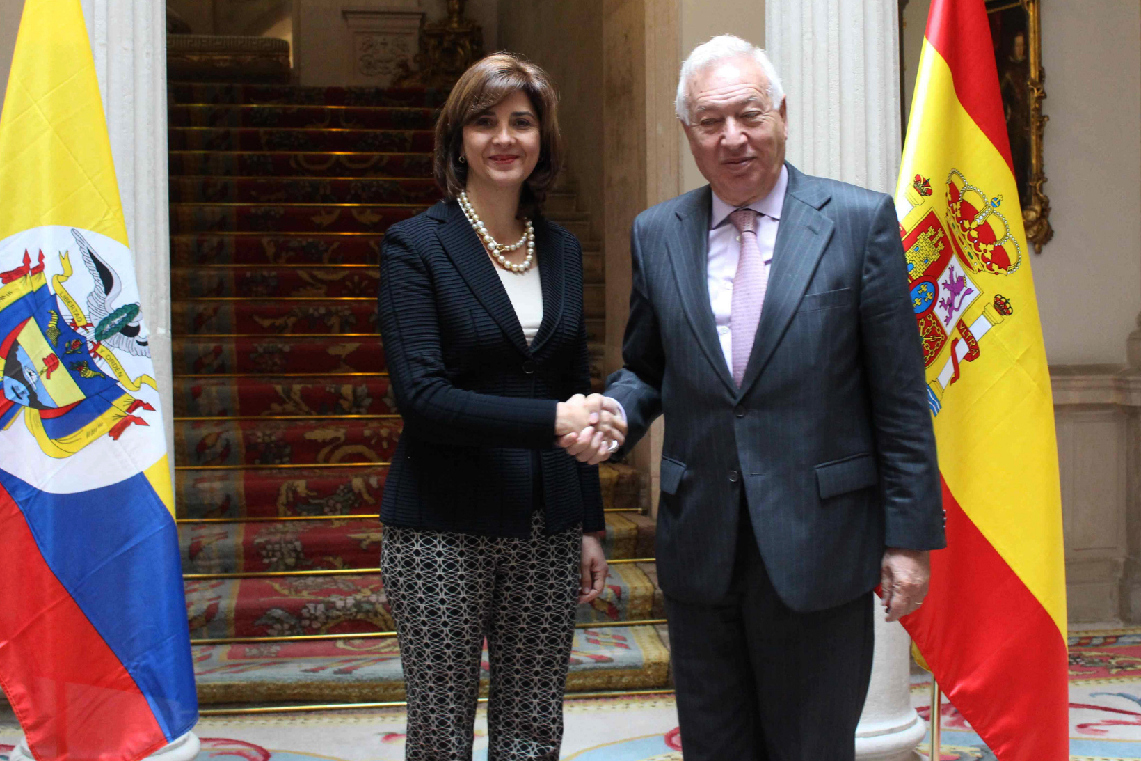 José Manuel García-Margallo, ministro de Asuntos Exteriores y de Cooperación del Gobierno de España ofreció un almuerzo en honor de la Canciller María Ángela Holguín