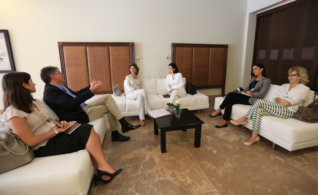 La Ministra de Relaciones Exteriores de Colombia con la Vicepresidenta y Ministra de Relaciones Exteriores de Panamá