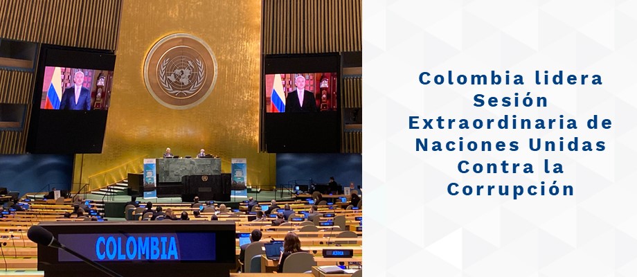 Colombia lidera Sesión Extraordinaria de Naciones Unidas 