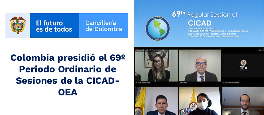 Colombia presidió el 69º Periodo Ordinario de Sesiones de la CICAD-OEA