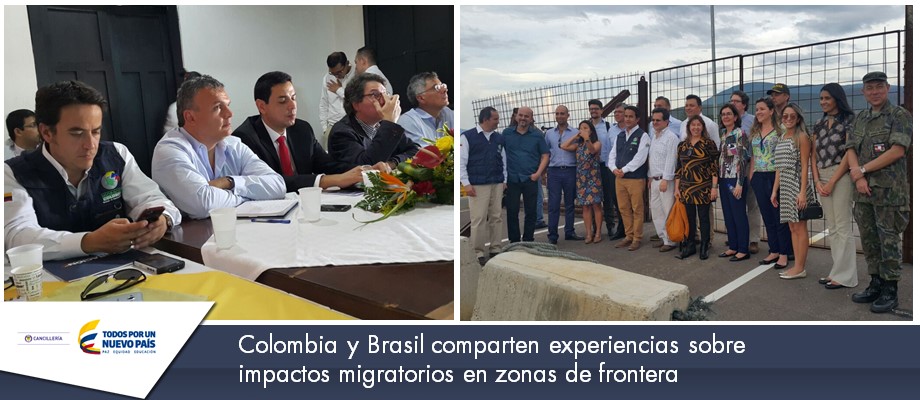 Colombia y Brasil comparten experiencias sobre impactos migratorios en zonas en 2017