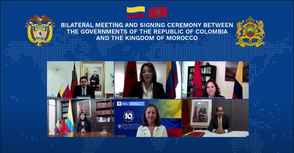 Comunicado Conjunto videoconferencia entre la Ministra de Relaciones Exteriores de Colombia y el Ministro de Relaciones Exteriores, Cooperación Africana y Marroquíes