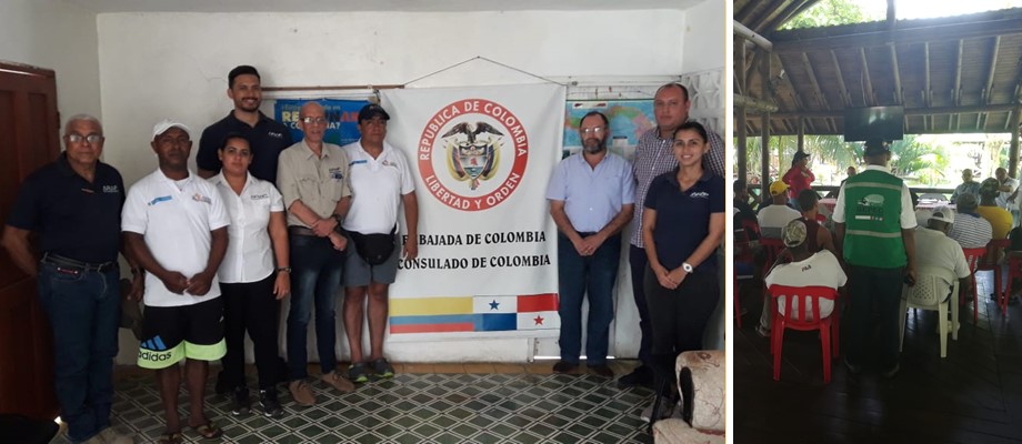 Comunidades de la frontera entre Colombia y Panamá recibieron capacitación en pesca artesanal, en el marco de la Comisión de Vecindad 