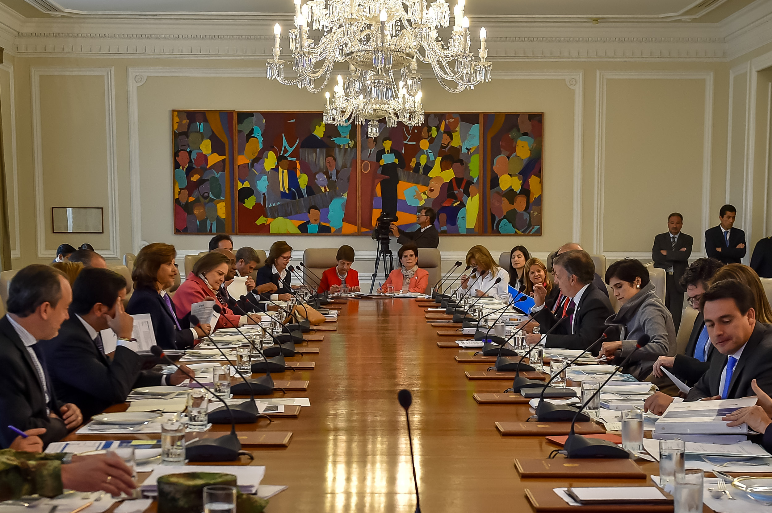 Canciller Holguín participó en el primer Consejo de Ministros de 2017, que fue liderado por el Presidente Santos
