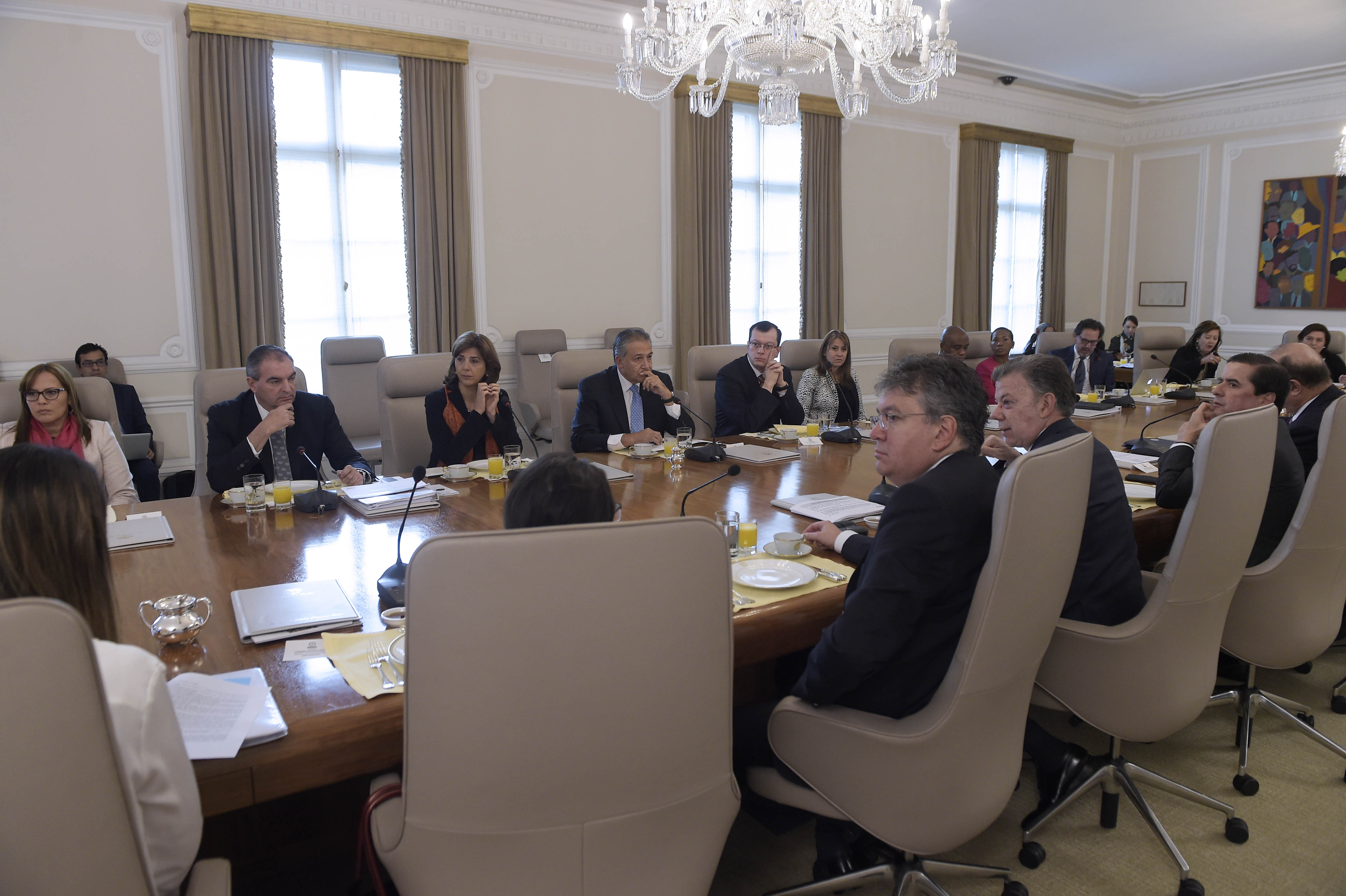 Canciller Holguín asistió al Consejo de Ministros liderado por Presidente Juan Manuel Santos