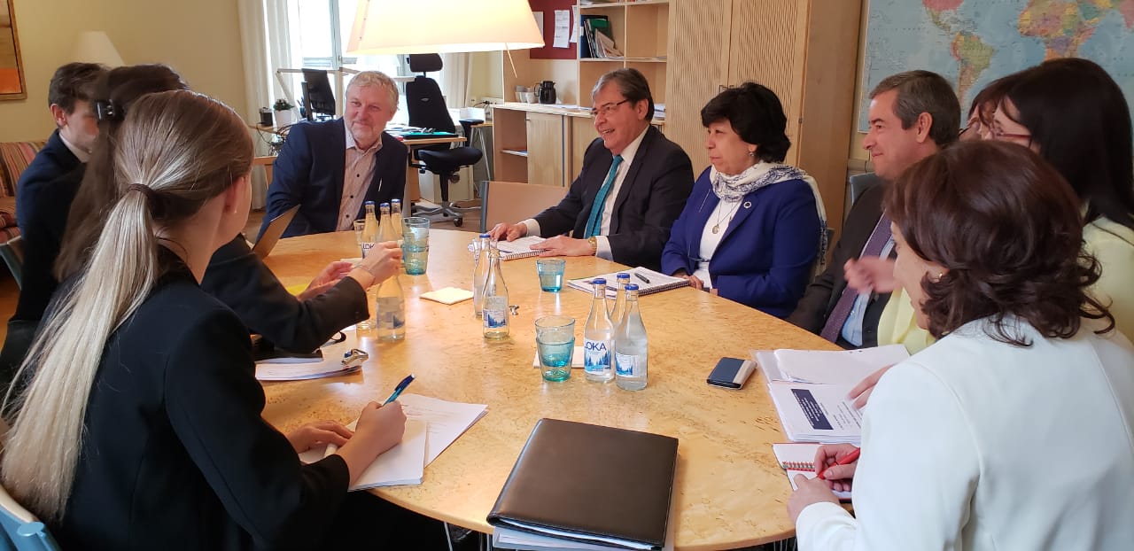 En encuentro con el Ministro de Cooperación de Suecia, Peter Eriksson, el Canciller Carlos Holmes Trujillo agradeció el apoyo para afrontar crisis migratoria de Venezuela