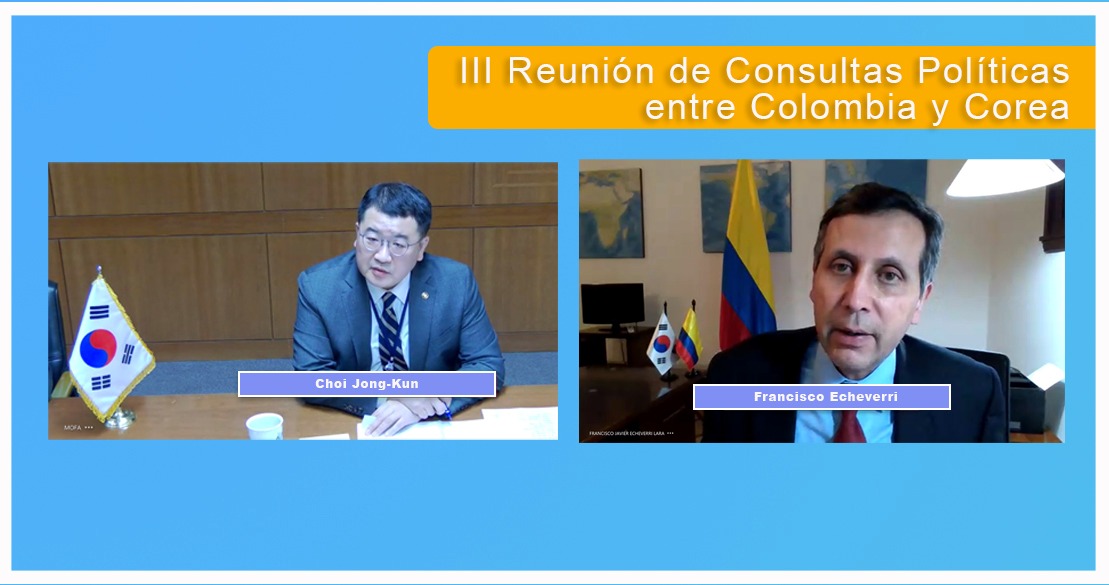 Colombia y Corea llevaron a cabo la III Reunión de Consultas Políticas en 2020