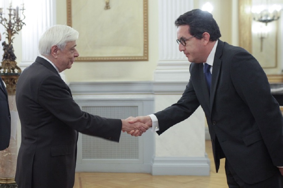 Embajador de Colombia en Italia, Juan Mesa, presentó cartas credenciales al Presidente de Grecia