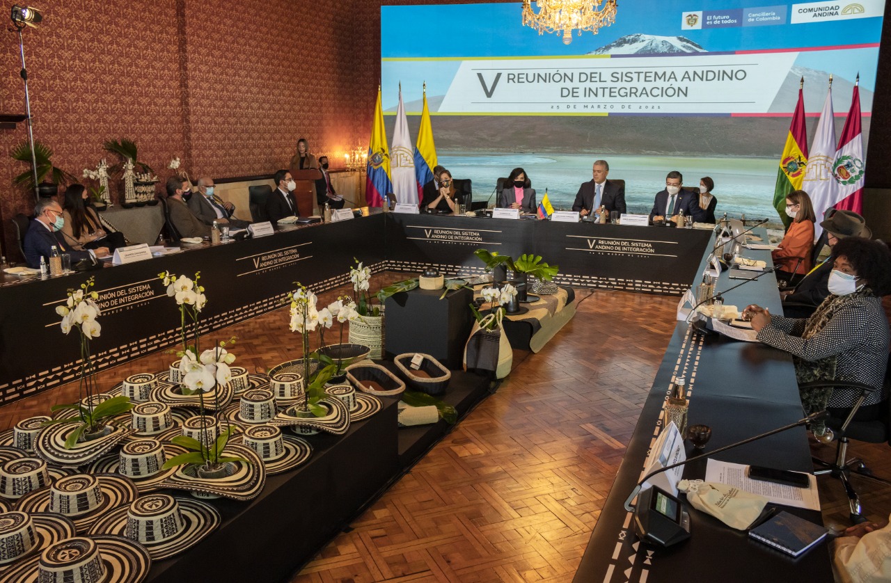 En reunión convocada por la Presidencia Pro Témpore colombiana de la CAN, los órganos e instituciones de la CAN se comprometen a fortalecer