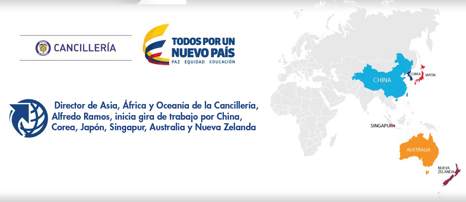 Director de Asia, África y Oceanía de la Cancillería, Alfredo Ramos, inicia gira de trabajo por China, Corea, Japón, Singapur, Australia y Nueva Zelanda