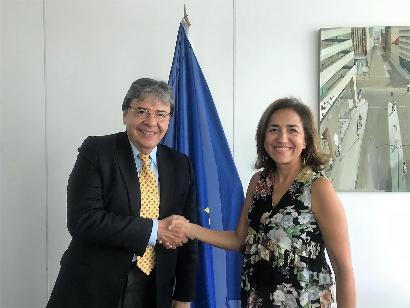 El Ministro Trujillo se reunió con la Directora General de Educación, Cultura y Deporte de la Comisión Europea, Themis Christophidou