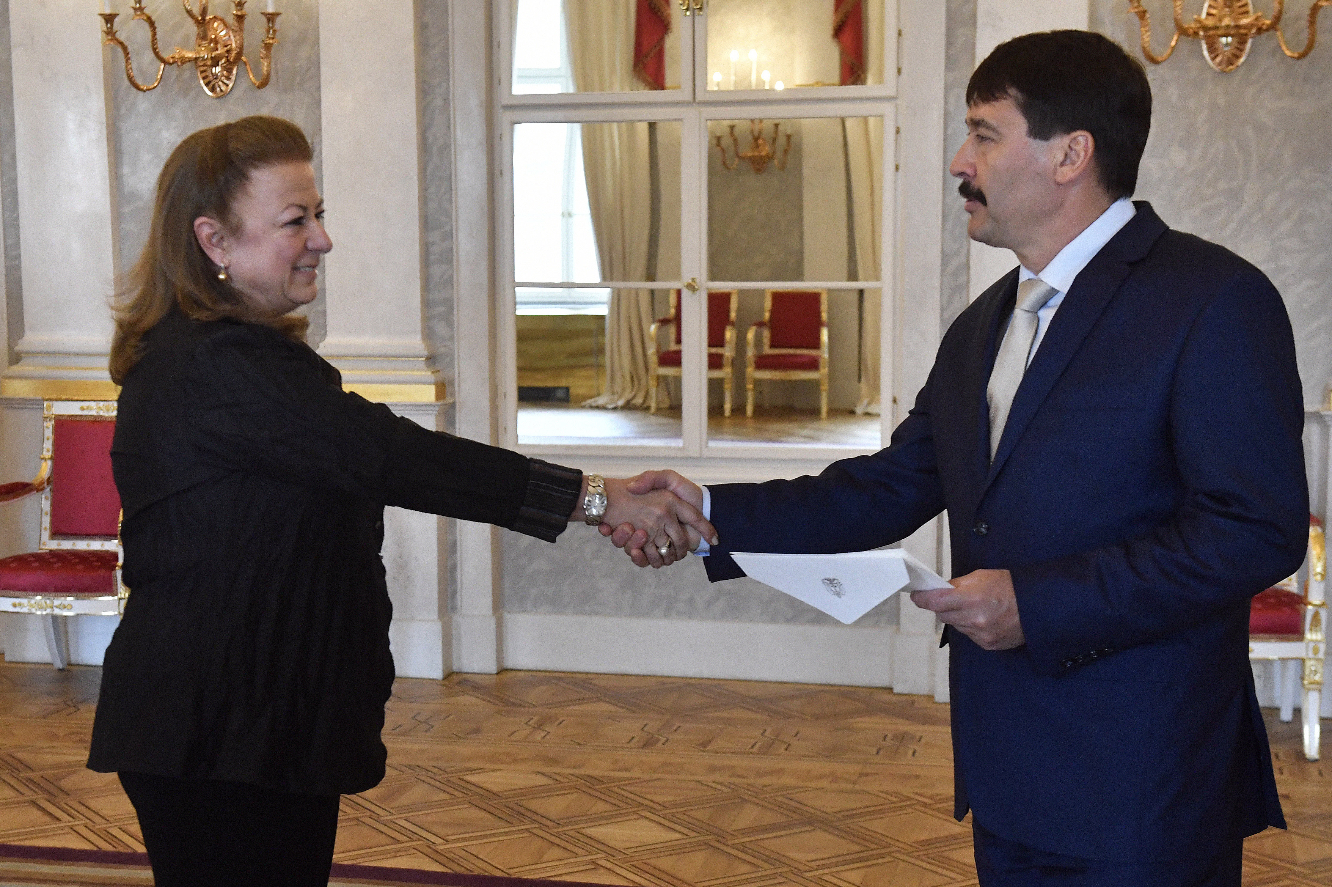 La Embajadora de Colombia en Hungría presentó sus cartas credenciales al Presidente de Hungria
