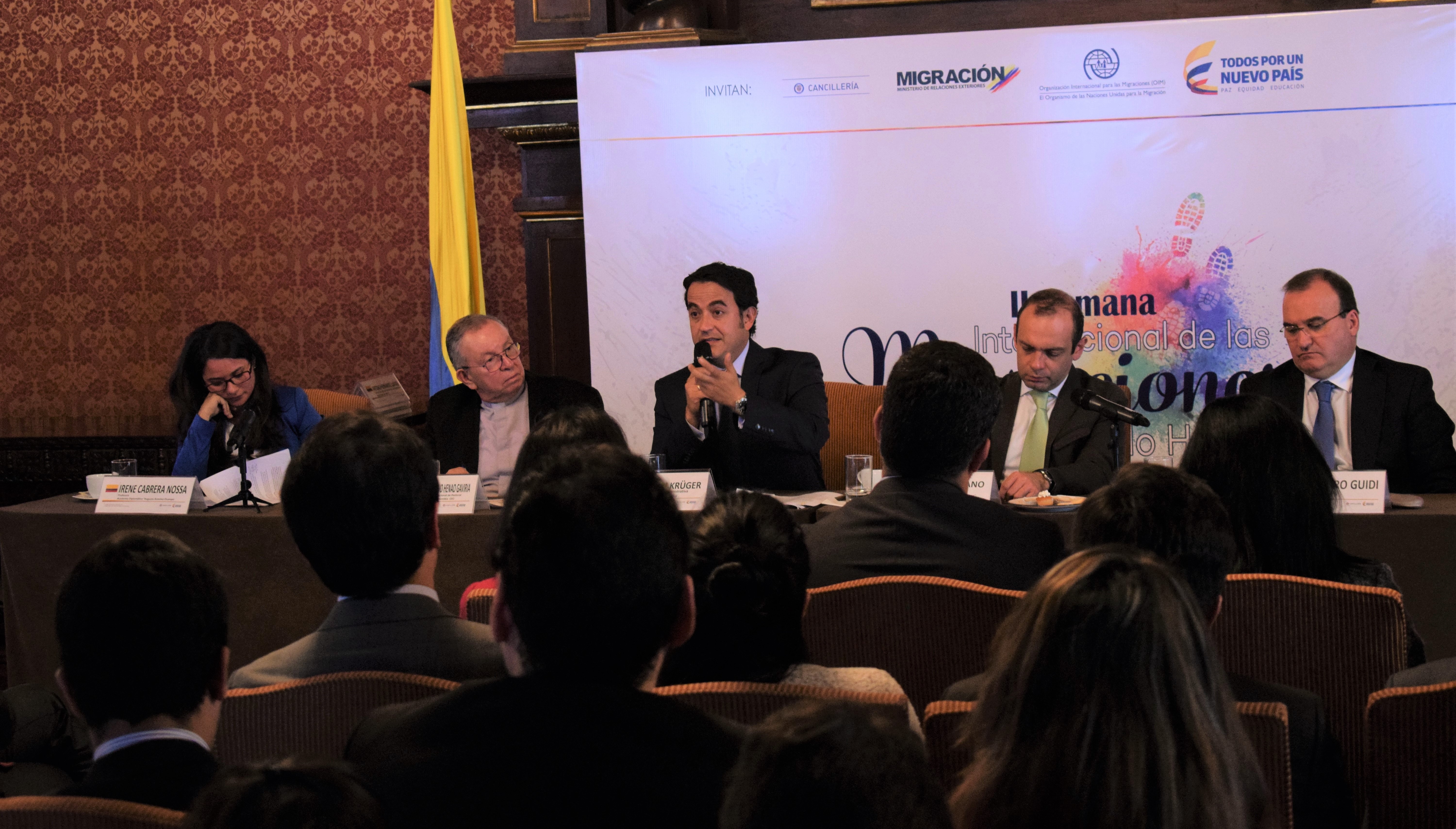 Academia Diplomática Augusto Ramírez Ocampo organizó conversatorio en el marco de la Segunda Semana de las Migraciones