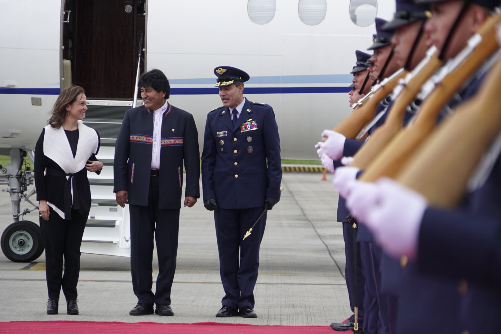 Presidente de Bolivia llegó a Colombia para participar en el acto de posesión del nuevo Presidente de la República