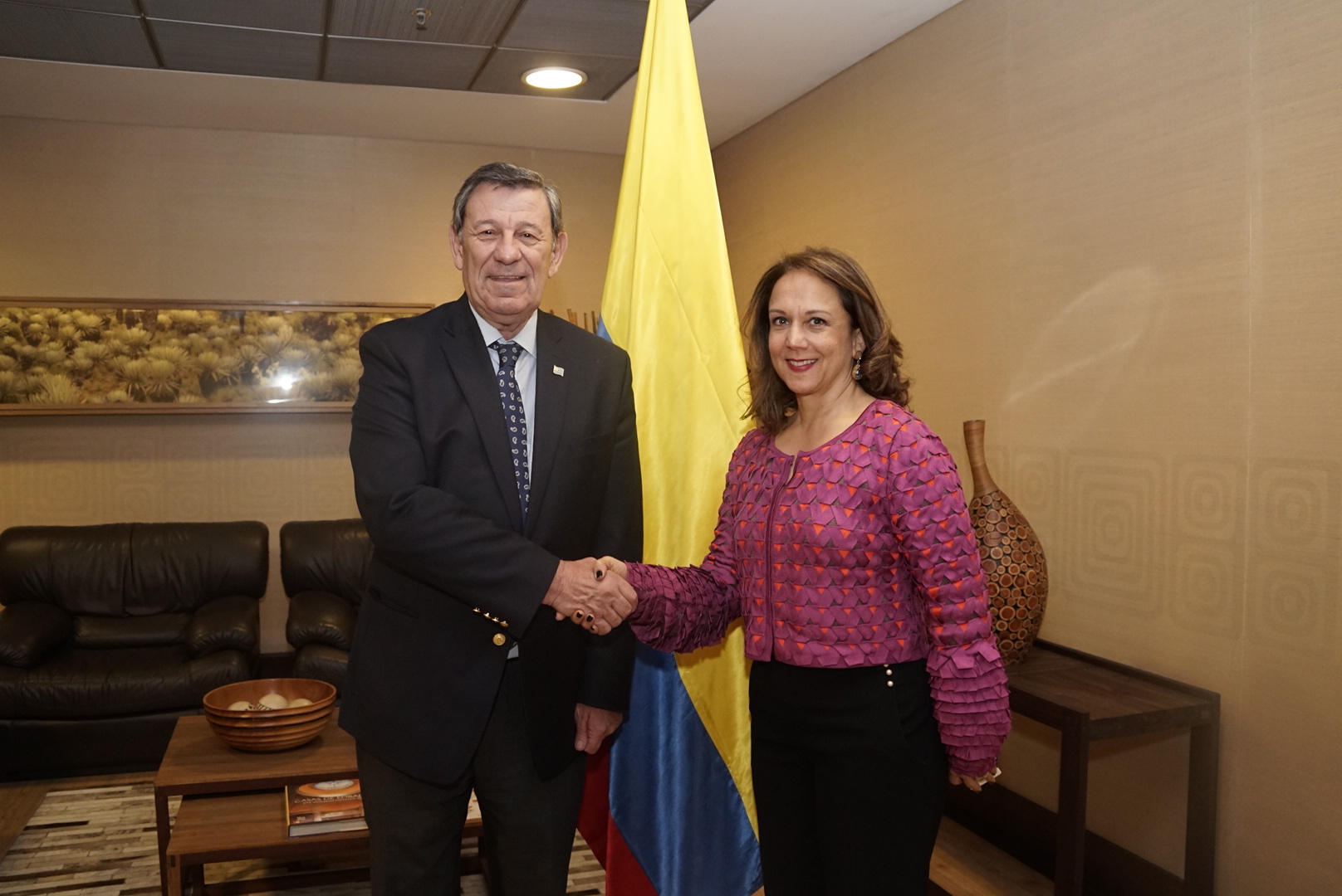 El Canciller de Uruguay esta en Bogotá para asistir a la ceremonia de posesión del Presidente Iván Duque