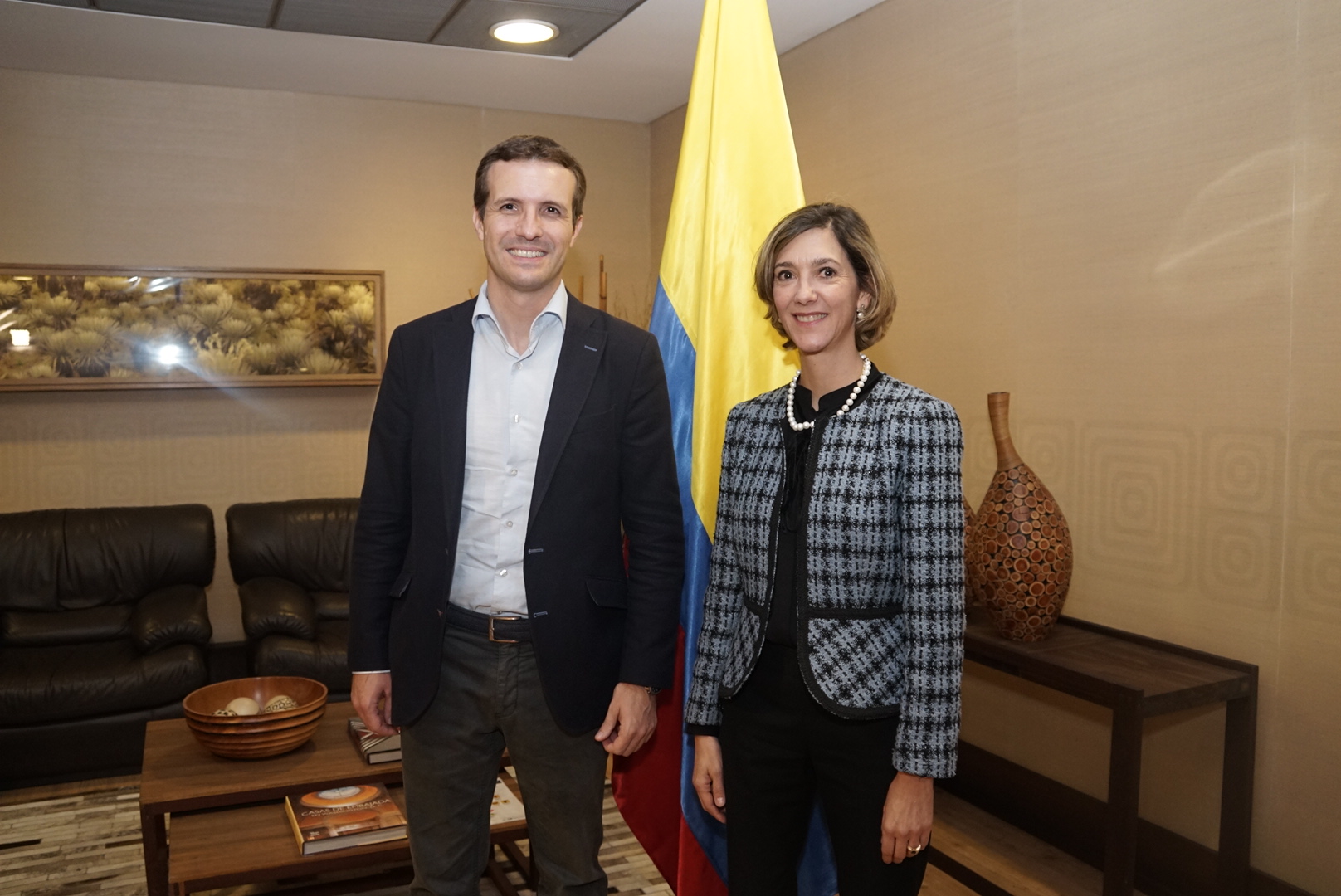 Presidente del Partido Popular de España, arribó a Bogotá para asistir a la transmisión de mando presidencial 