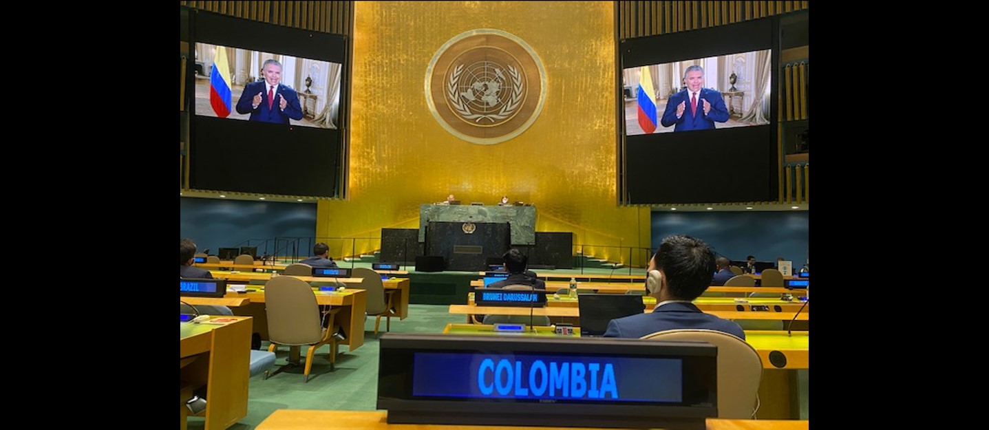Presidente Iván Duque participa en el segmento especial de Jefes de Estado y/o Gobierno del VI Foro sobre Financiamiento para el Desarrollo del ECOSOC en Naciones Unidas