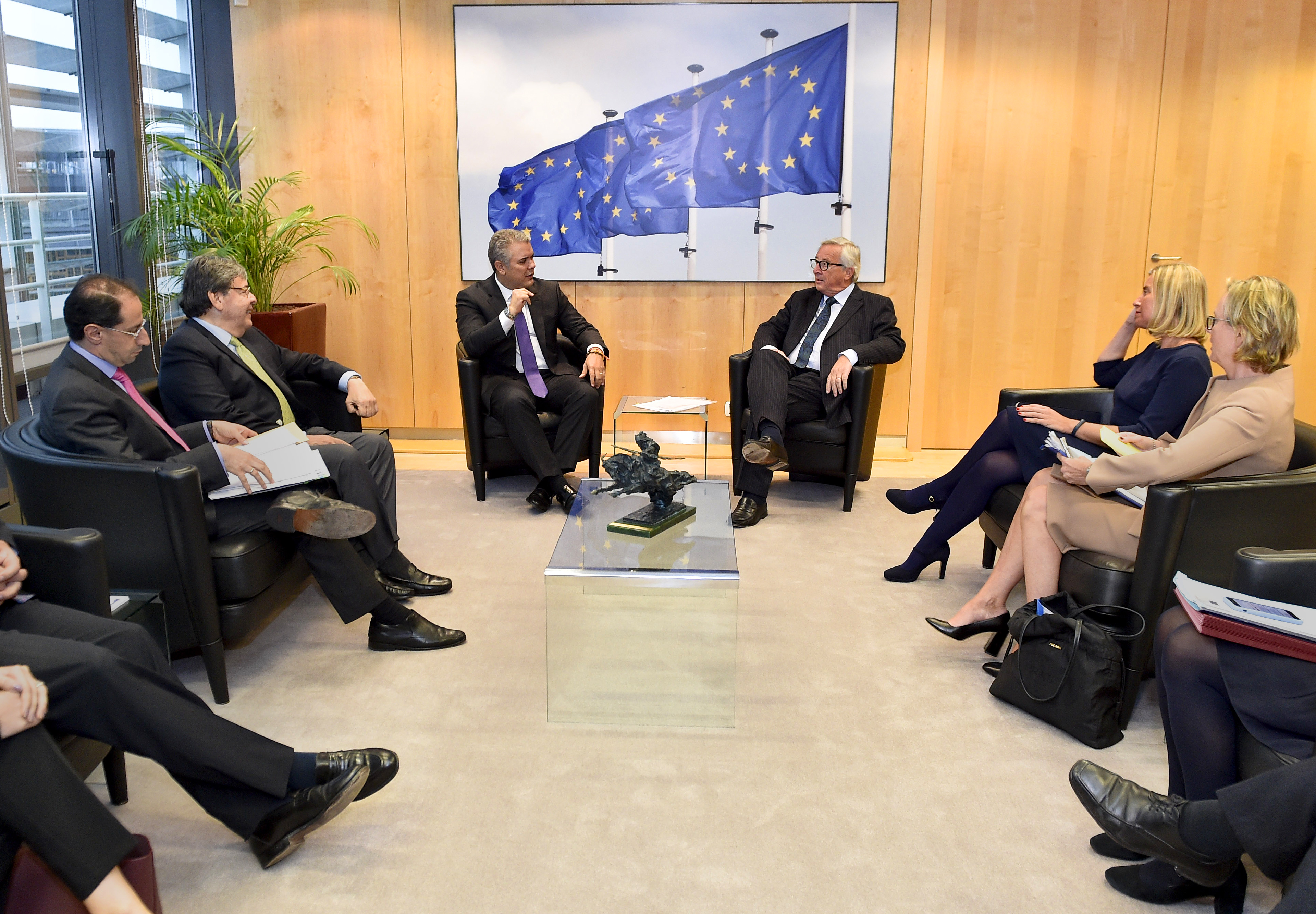 “Colombia es un socio muy confiable para la Unión Europea”: Presidente de la Comisión Europea, al término de su reunión con el Presidente Duque y el Canciller Trujillo